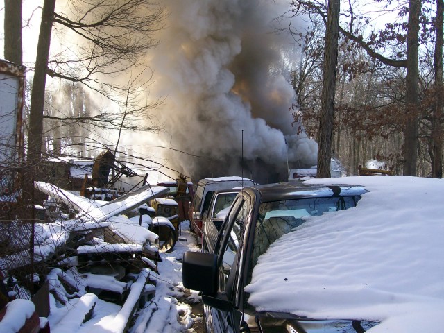 Evna Road Shed Fire, 03-04-2009